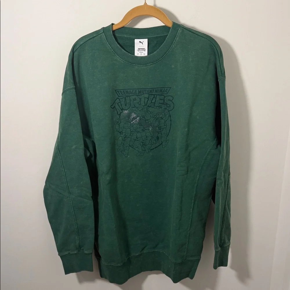 NWT‎ MENS PUMA X TMNT RELAXED GRAPHIC CREW TR